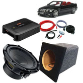 Bespoke BMW 3 Series E46 Convertible Custom Armrest Bass Box + Hertz 8" Subwoofer & Amp Deal